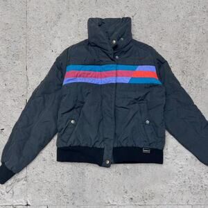 Vintage Ski Navy Stag 90s Navy Colorblock Ski Jacket M – Thinsulate 3M